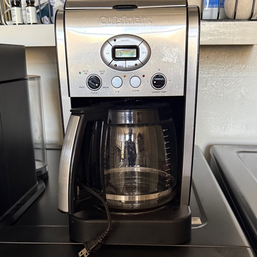 Cuisinart Silver and Black Programmable Coffee Maker